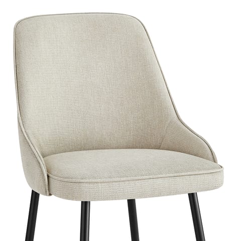 Faye Dining Chair Beige Fabric