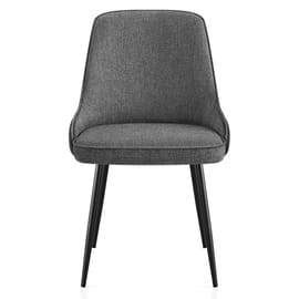 Faye Dining Chair Charcoal Fabric