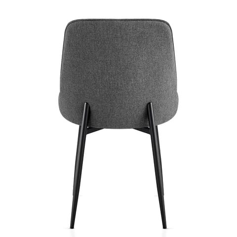 Faye Dining Chair Charcoal Fabric