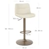 Utopia Bar Stool Antique Cream