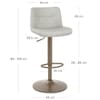 Utopia Bar Stool Antique Light Grey