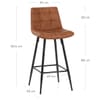 Destiny Bar Stool Antique Brown