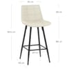 Destiny Bar Stool Antique Cream