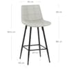 Destiny Bar Stool Antique Light Grey