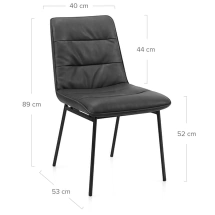 Lewis Dining Chair Charcoal Dimensions