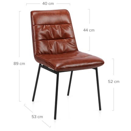 Lewis Dining Chair Brown Dimensions