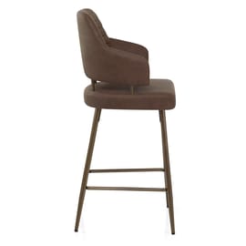 Hampton Bar Stool Bronze & Brown
