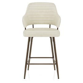 Hampton Bar Stool Bronze & Cream
