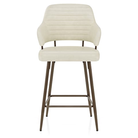 Hampton Bar Stool Bronze & Cream