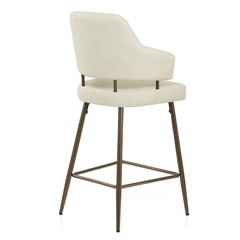 Hampton Bar Stool Bronze & Cream