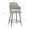 Hampton Bar Stool Light Grey