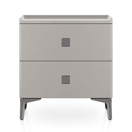 Windsor Bedside Table Light Grey