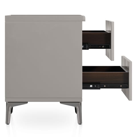 Windsor Bedside Table Light Grey