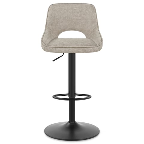 Paris Bar Stool Beige Fabric