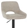 Paris Bar Stool Beige Fabric