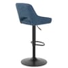 Paris Bar Stool Blue Fabric