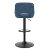 Paris Bar Stool Blue Fabric