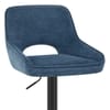 Paris Bar Stool Blue Fabric