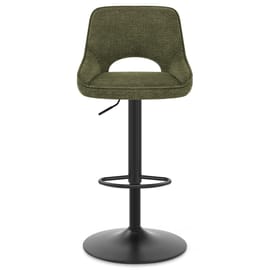 Paris Bar Stool Green Fabric