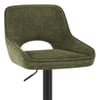 Paris Bar Stool Green Fabric