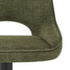 Paris Bar Stool Green Fabric