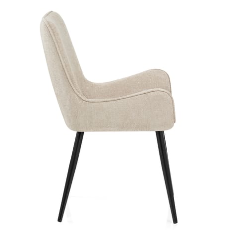 Rene Dining Chair Beige Fabric