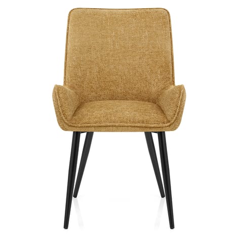 Rene Dining Chair Gold Fabric