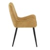 Rene Dining Chair Gold Fabric