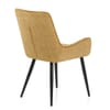 Rene Dining Chair Gold Fabric