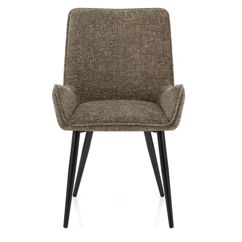 Rene Dining Chair Brown Fabric