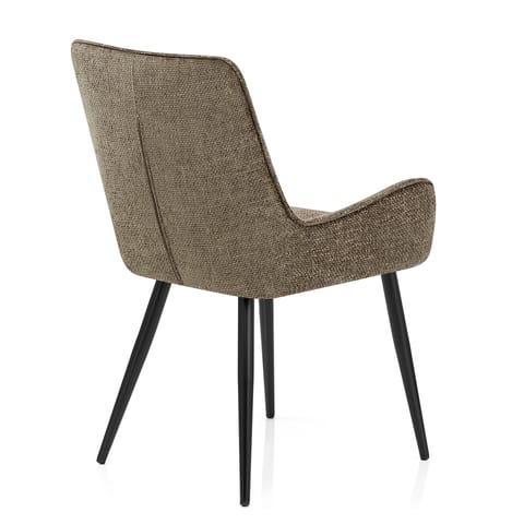 Rene Dining Chair Brown Fabric