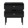 Florence Bedside Table Black