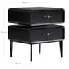 Florence Bedside Table Black