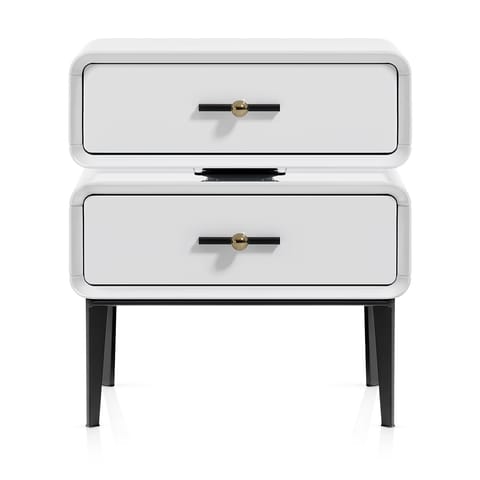 Florence Bedside Table White