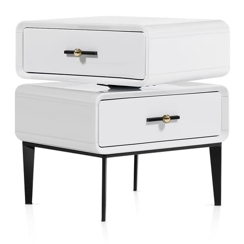 Florence Bedside Table White