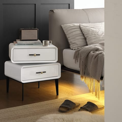 Florence Bedside Table White