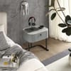 Melrose Bedside Table Grey