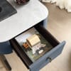 Melrose Bedside Table Navy Blue