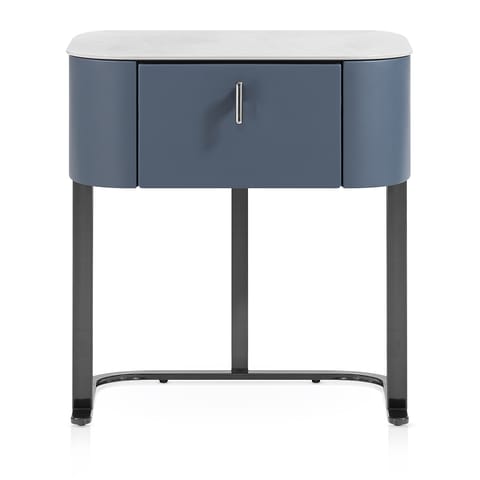 Melrose Bedside Table Navy Blue