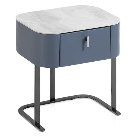 Melrose Bedside Table Navy Blue