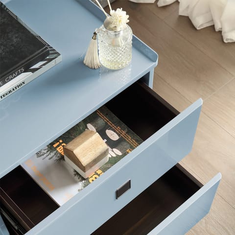 Windsor Bedside Table Blue