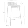 Surf Bar Stool White