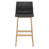 Bondi Oak & Black Bar Stool