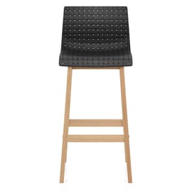 Bondi Oak & Black Bar Stool