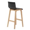 Bondi Oak & Black Bar Stool