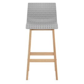Bondi Oak & Grey Bar Stool
