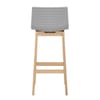 Bondi Oak & Grey Bar Stool