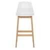 Bali Oak & White Bar Stool