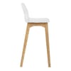 Bali Oak & White Bar Stool