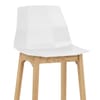 Bali Oak & White Bar Stool